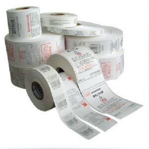 "Custom satin clothing label with printed logo" "Personalized satin label folded and sewn on garment" "Soft satin clothing tag with care instructions"