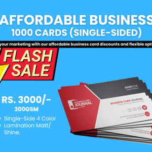 Flash Sale 4 business card, Only Rs. 3000/-