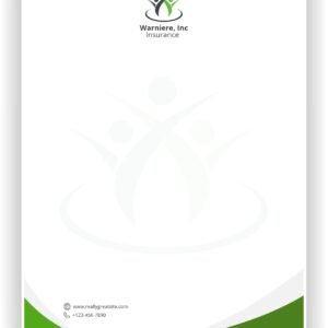 Two Color Letterhead – 80 GSM Paper