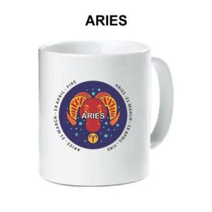 Aries Zodiac Mug – Astrology Sign Coffee Cu